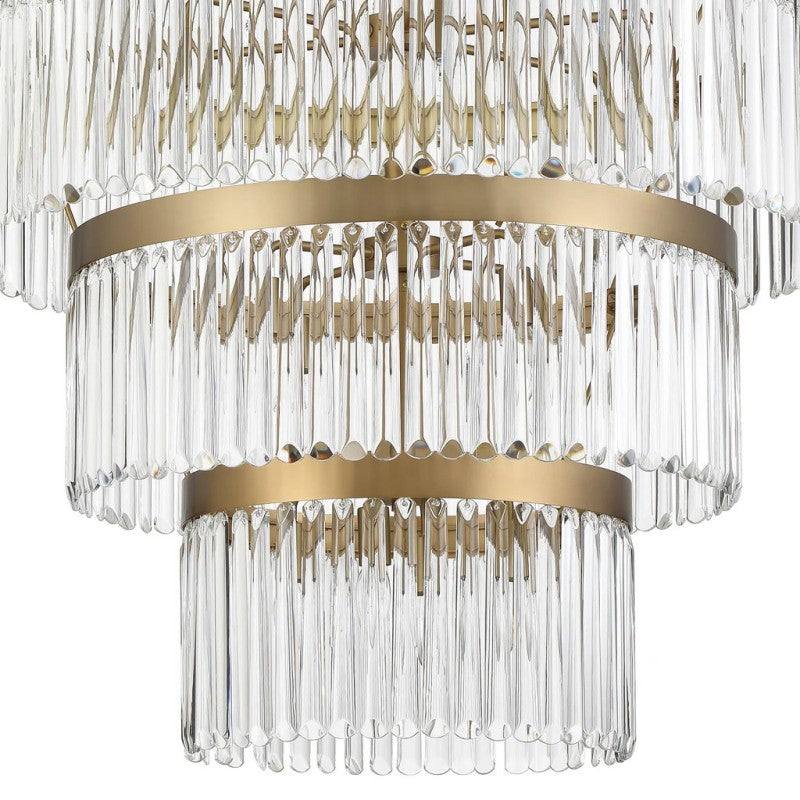 Elemory Glass 22 Light Round Chandelier