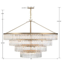 Elemory Glass 22 Light Round Chandelier