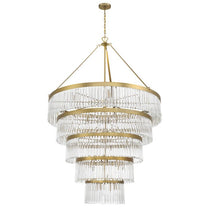 Elemory Glass 30 Light Round Chandelier