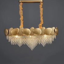 Erin Golden Crystal Chandelier