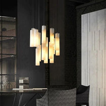 Eudora Alabaster Cylindrical Chandelier