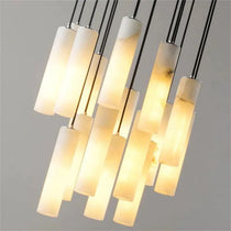 Eudora Alabaster Cylindrical Chandelier