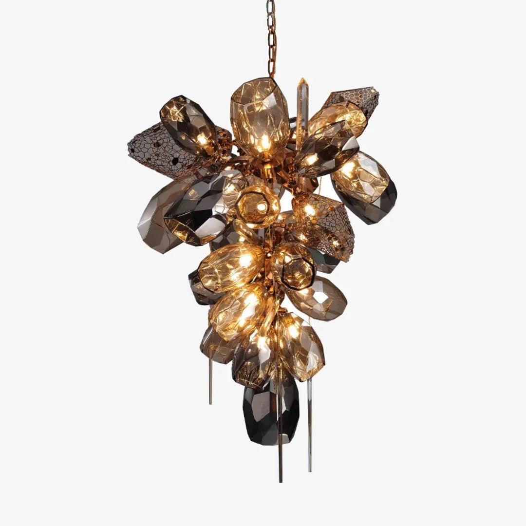 Art Luxury Smoke Glass Chandelier