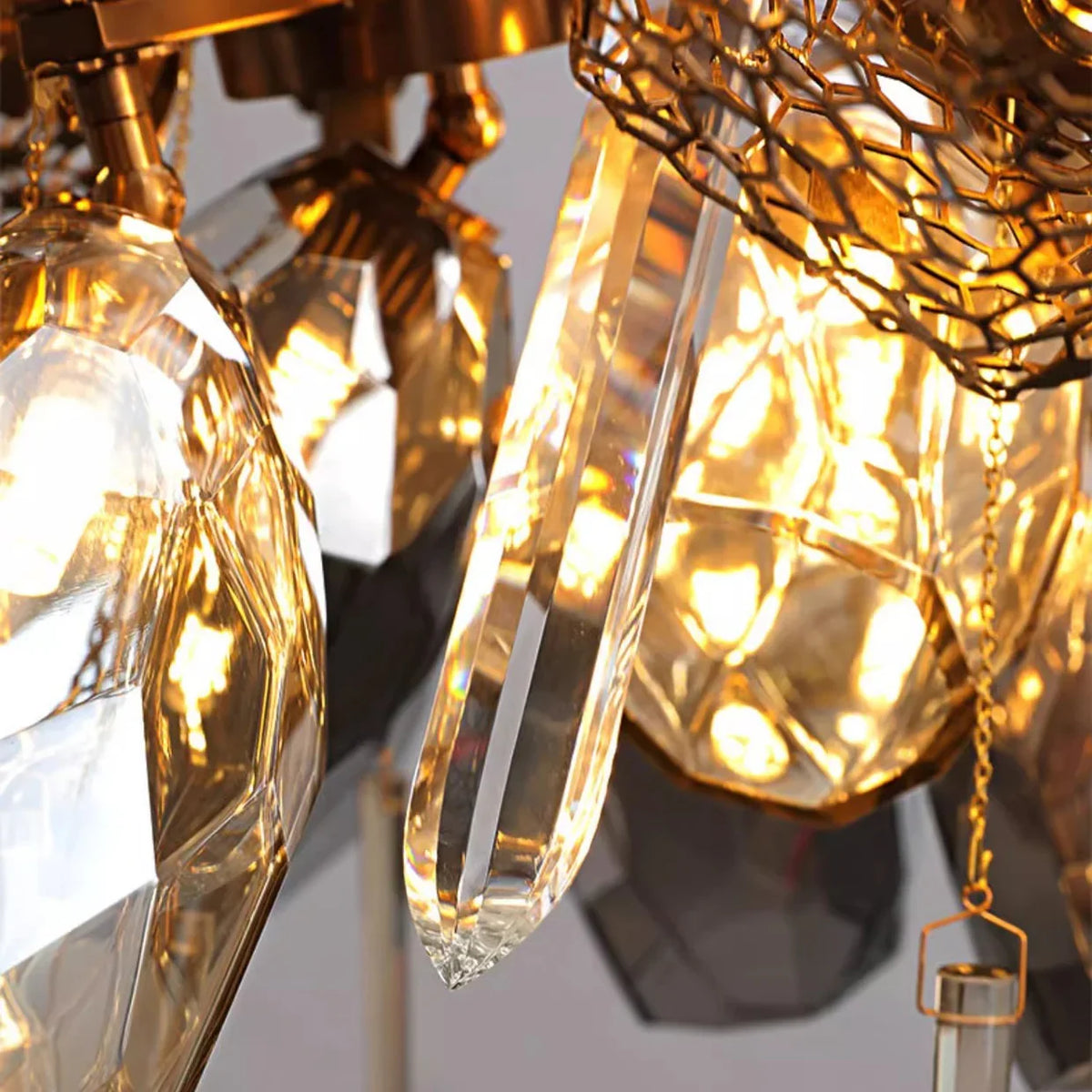 Art Luxury Smoke Glass Chandelier