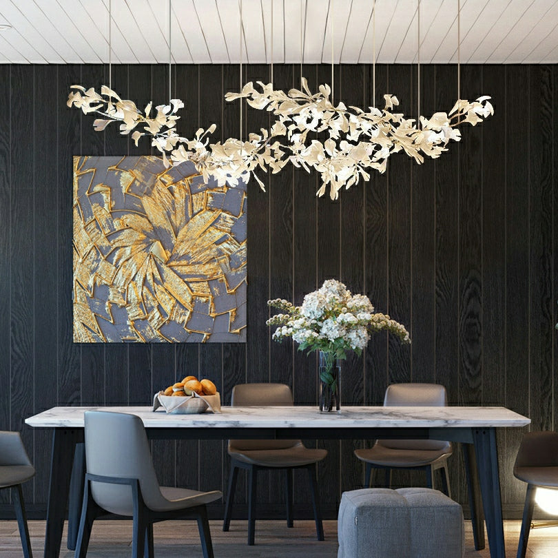 Gingko Large Ceramic Flower Artistic Branch Chandelier