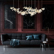 Gingko Large Ceramic Flower Artistic Branch Chandelier
