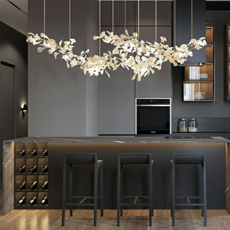 Gingko Large Ceramic Flower Artistic Branch Chandelier