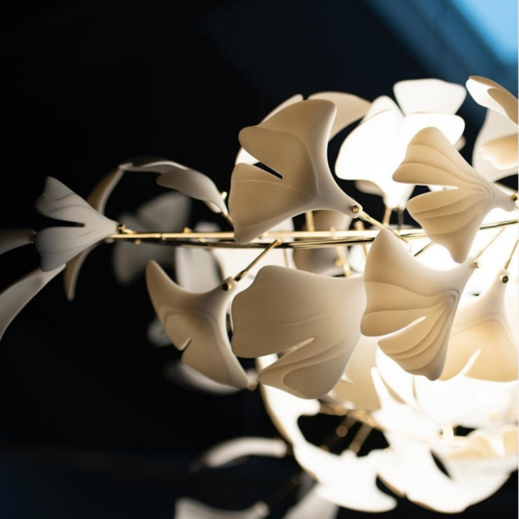 Gingko Large Ceramic Flower Artistic Branch Chandelier