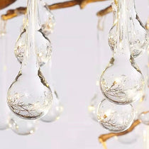 Raindrop Crystal Stunning Tree Branch Crystal Chandelier For Living Dining Room
