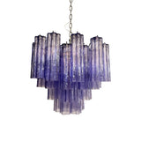Fantastic Murano Amethyst Glass Tube Chandelier