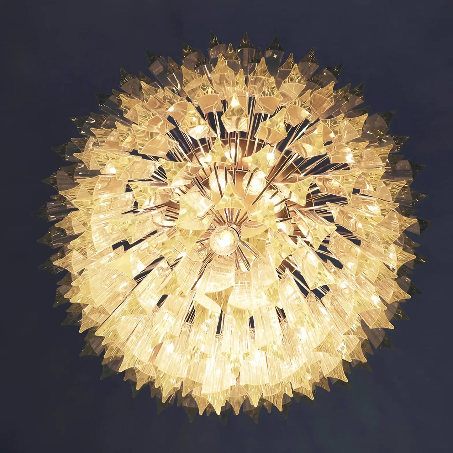 Fantastic Murano Prisms Transparent Chandelier