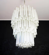 Fantastic Murano Prisms Transparent Chandelier
