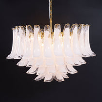 Fiora Pink Glass Chandelier