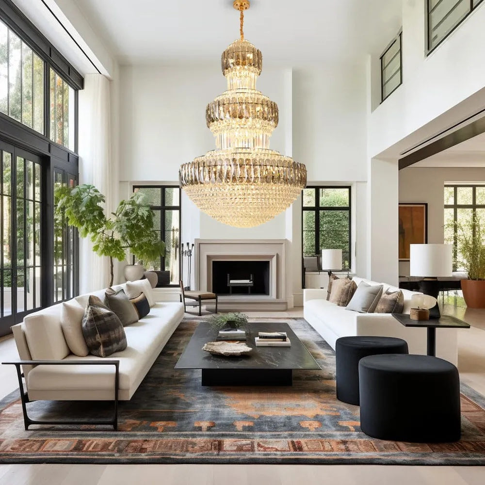 Vangoff Crystal Gold Chandelier Main image