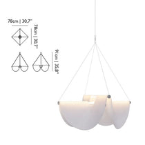 Floating Gauze Chandelier