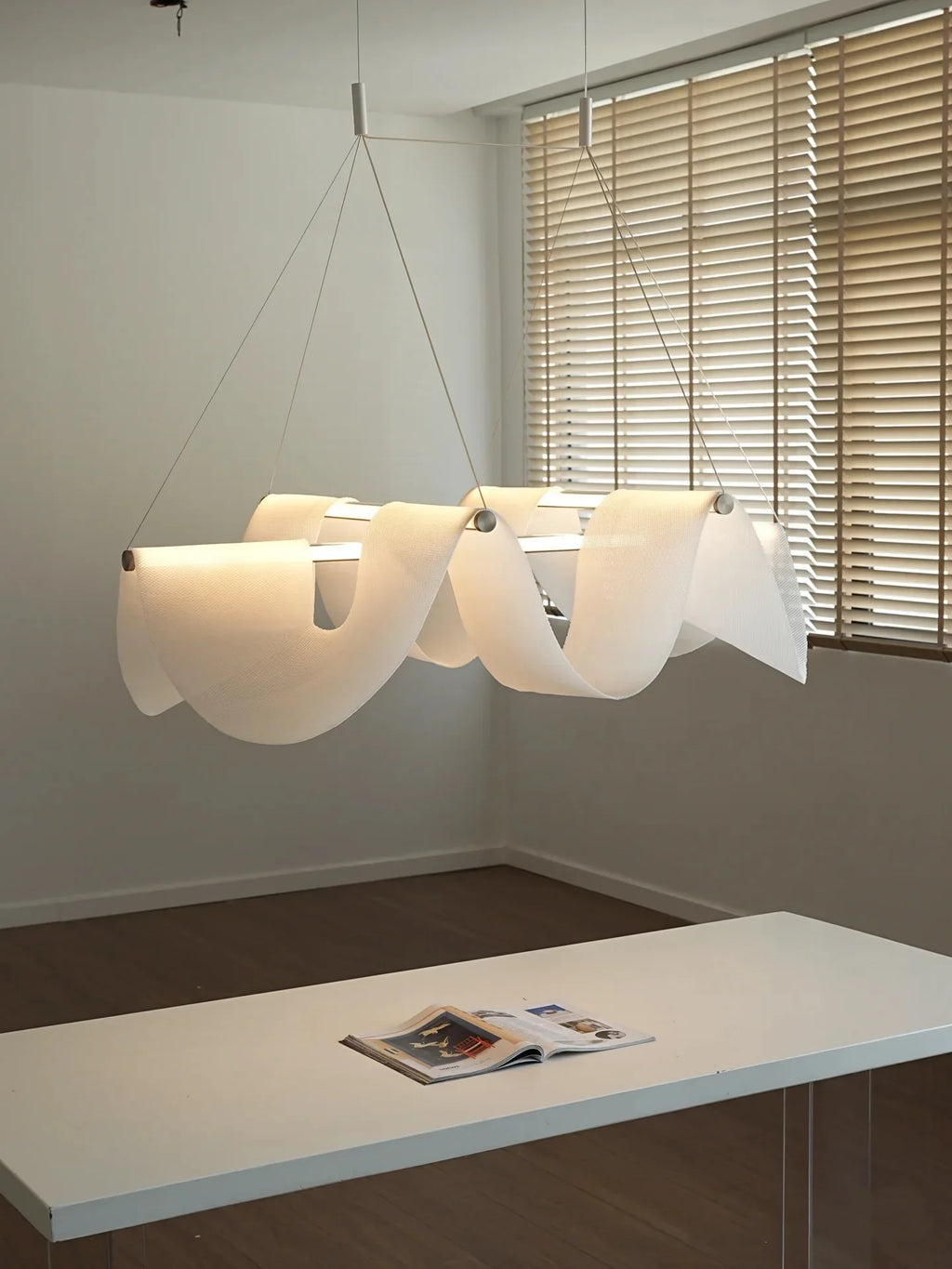 Floating Gauze Chandelier