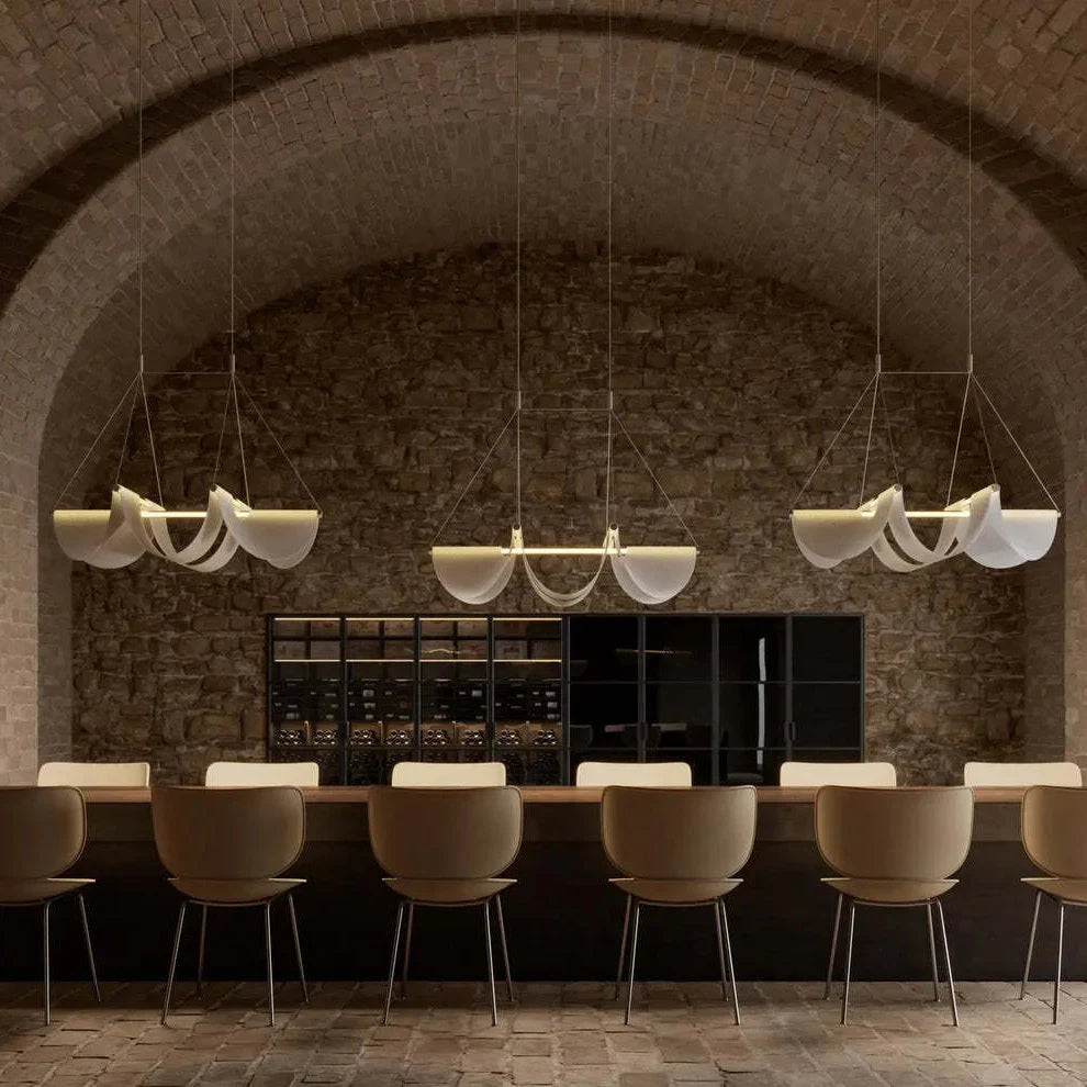 Floating Gauze Chandelier