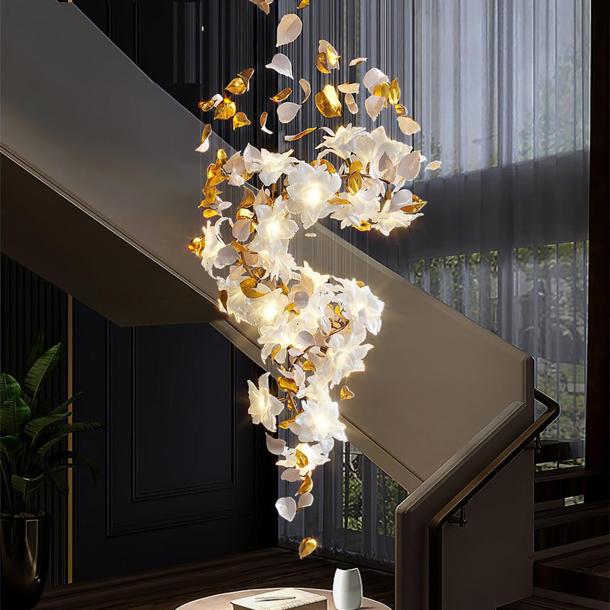 Flying Flowers Fluttering Chandelier Main image