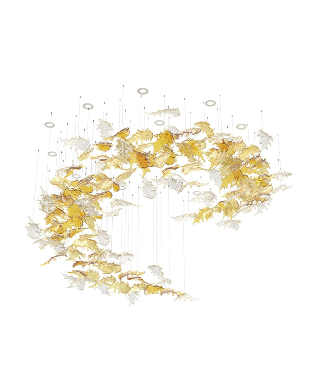Organic Leaf Chandelier - CasaraHouse