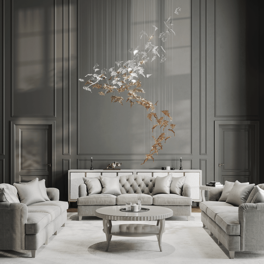 Organic Leaf Chandelier - CasaraHouse