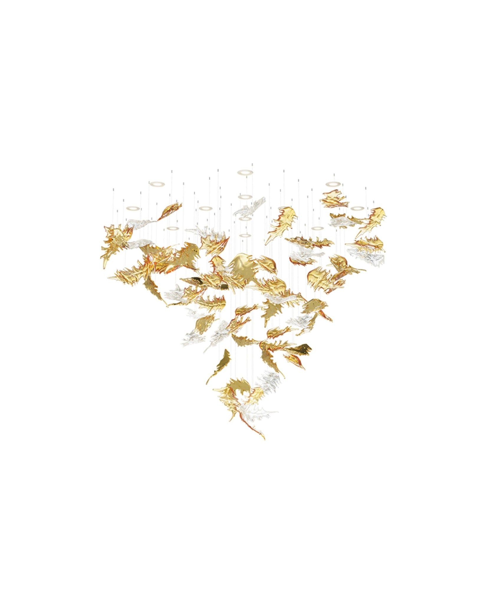 Organic Leaf Chandelier - CasaraHouse