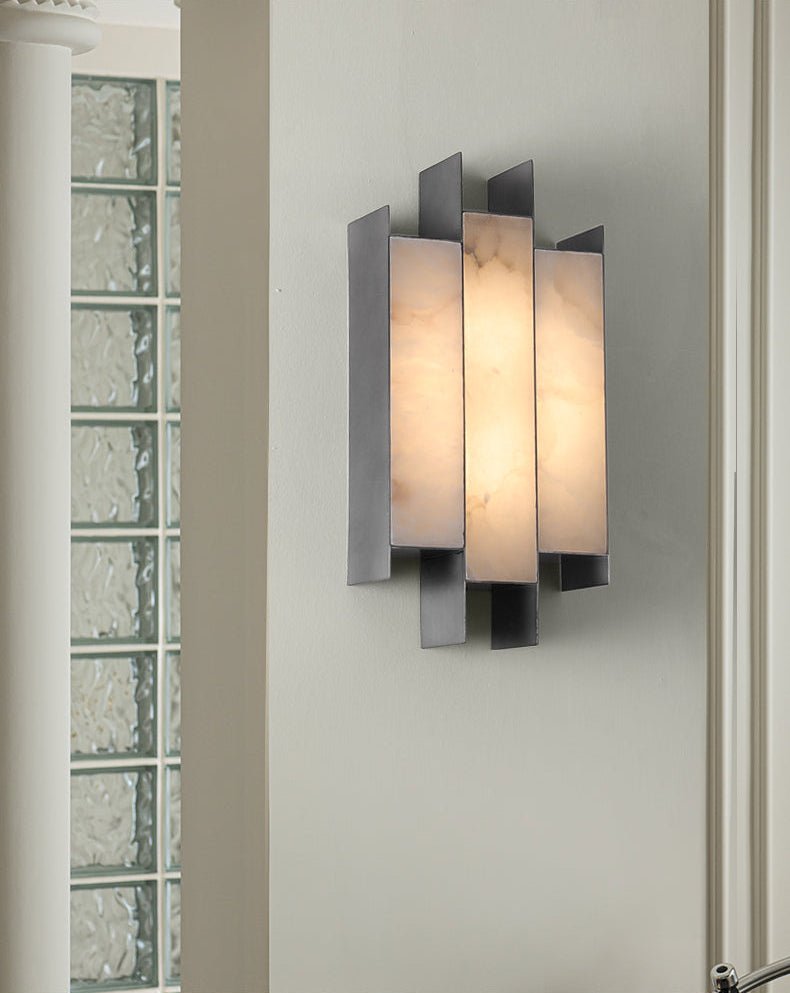 Folded Alabaster Panel Sconce Secondary image