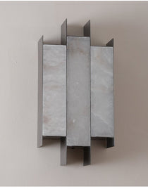 Folded Alabaster Panel Sconce
