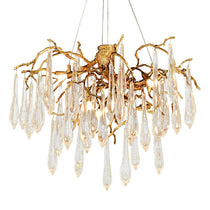 Raindrop Crystal Branches Chandelier French Style For Dining Living Room