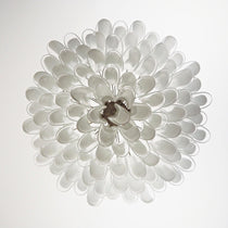 Petals White Murano Glass Chandelier