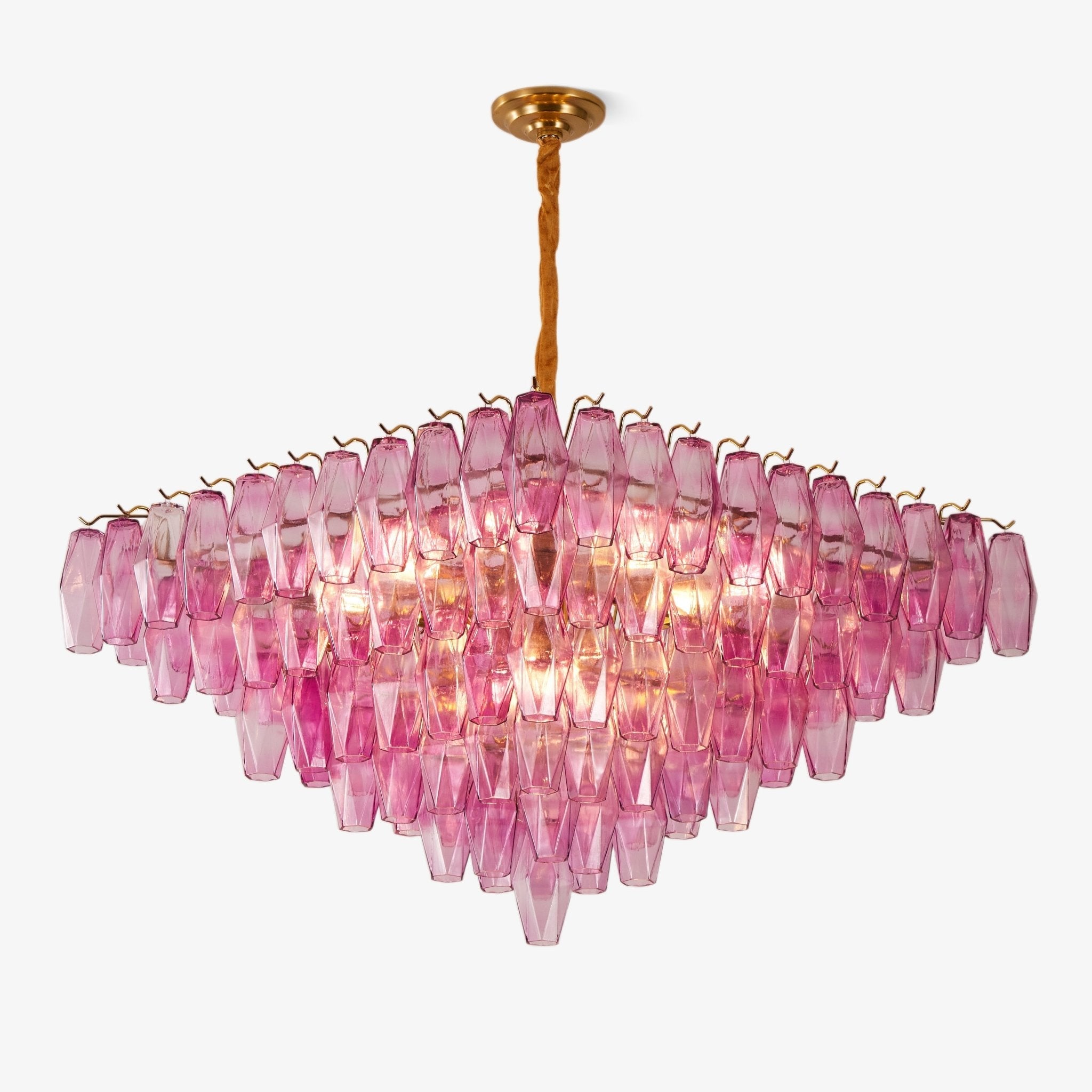 Exquisite Fuchsia Prism Empire Chandelier - CasaraHouse Main image