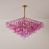 Exquisite Fuchsia Prism Empire Chandelier - CasaraHouse