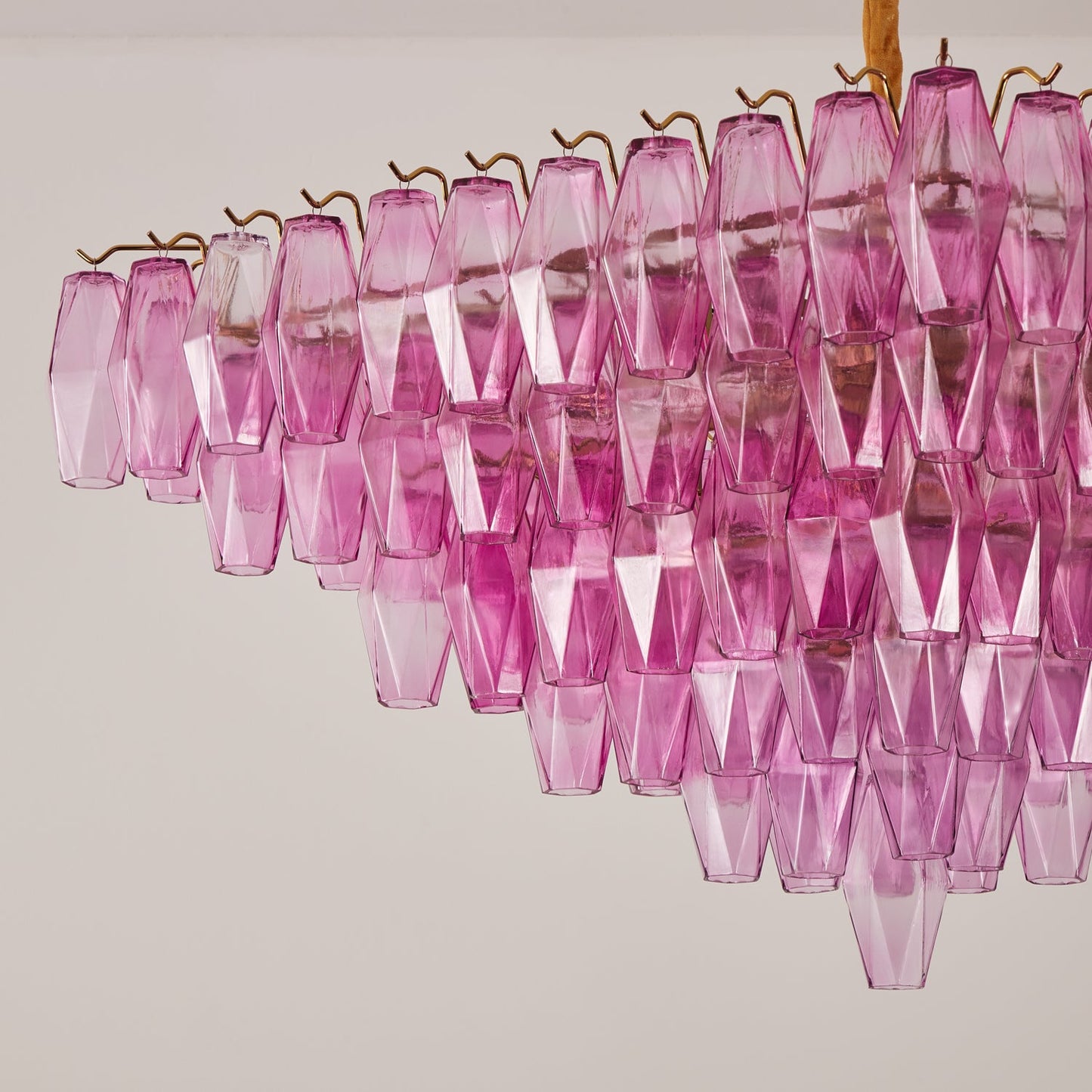 Exquisite Fuchsia Prism Empire Chandelier - CasaraHouse