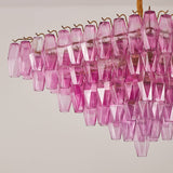 Exquisite Fuchsia Prism Empire Chandelier - CasaraHouse