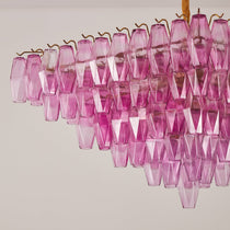 Exquisite Fuchsia Prism Empire Chandelier - CasaraHouse