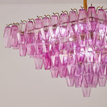 Exquisite Fuchsia Prism Empire Chandelier - CasaraHouse