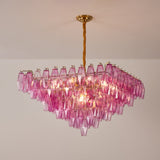 Exquisite Fuchsia Prism Empire Chandelier - CasaraHouse