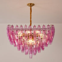 Fuchsia Prism Empire Chandelier
