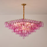 Exquisite Fuchsia Prism Empire Chandelier - CasaraHouse