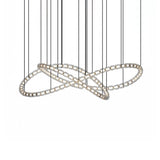 Elegant The Gabriel Infinity Loop LED Chandelier | Custom Size & Made-to-Order Lighting for Luxury Homes & Commercial Spaces - CasaraHouse
