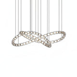 Elegant The Gabriel Infinity Loop LED Chandelier | Custom Size & Made-to-Order Lighting for Luxury Homes & Commercial Spaces - CasaraHouse