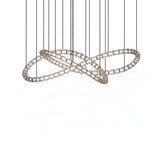 Elegant The Gabriel Infinity Loop LED Chandelier | Custom Size & Made-to-Order Lighting for Luxury Homes & Commercial Spaces - CasaraHouse