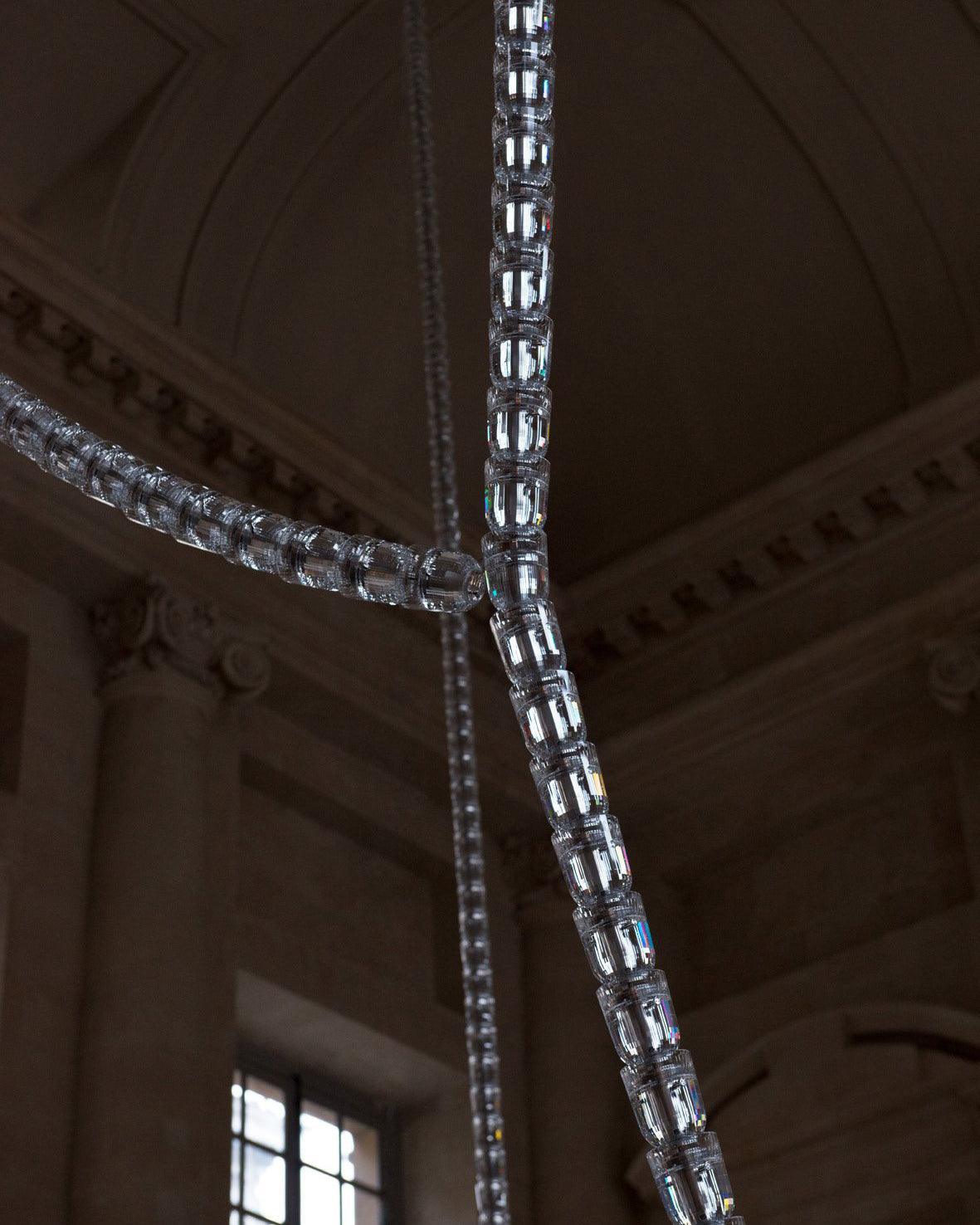 Elegant The Gabriel Infinity Loop LED Chandelier | Custom Size & Made-to-Order Lighting for Luxury Homes & Commercial Spaces - CasaraHouse