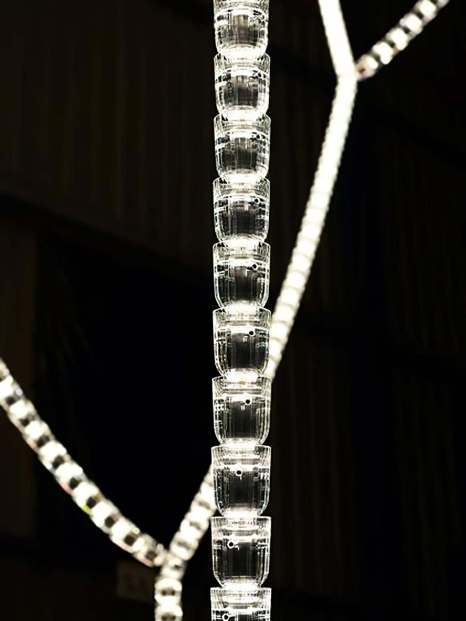 Designer The Gabriel Infinity LED Chandelier | Custom Size & Made-to-Order Lighting for Luxury Homes & Commercial Spaces - CasaraHouse