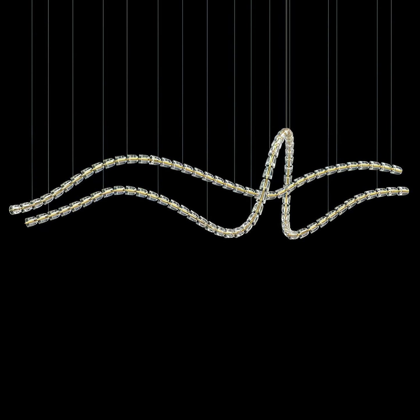 Designer The Gabriel Infinity LED Chandelier | Custom Size & Made-to-Order Lighting for Luxury Homes & Commercial Spaces - CasaraHouse