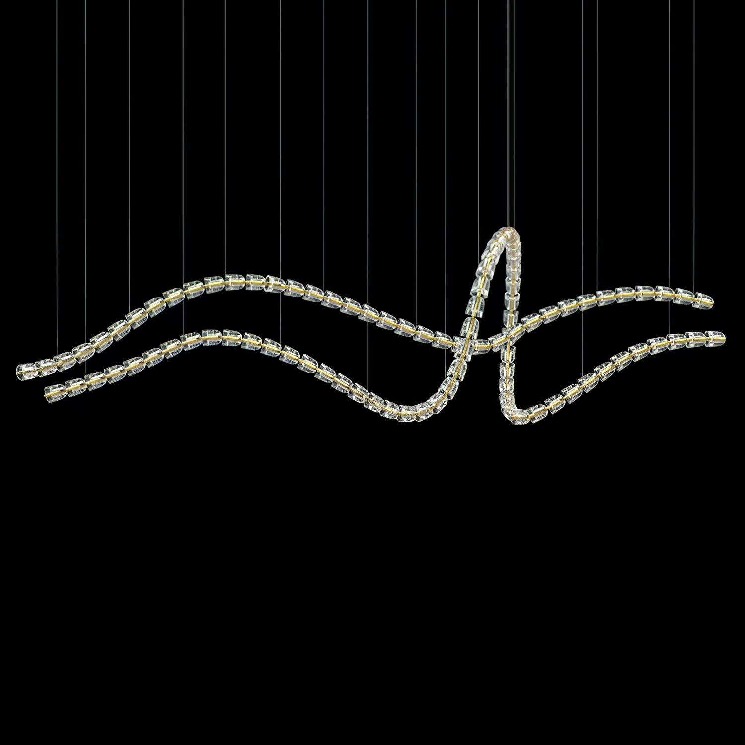 Designer The Gabriel Infinity LED Chandelier | Custom Size & Made-to-Order Lighting for Luxury Homes & Commercial Spaces - CasaraHouse