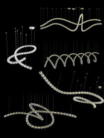Designer The Gabriel Infinity LED Chandelier | Custom Size & Made-to-Order Lighting for Luxury Homes & Commercial Spaces - CasaraHouse