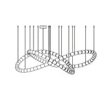 Elegant The Gabriel Infinity Loop LED Chandelier | Custom Size & Made-to-Order Lighting for Luxury Homes & Commercial Spaces - CasaraHouse