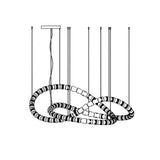 Designer The Gabriel Infinity LED Chandelier | Custom Size & Made-to-Order Lighting for Luxury Homes & Commercial Spaces - CasaraHouse