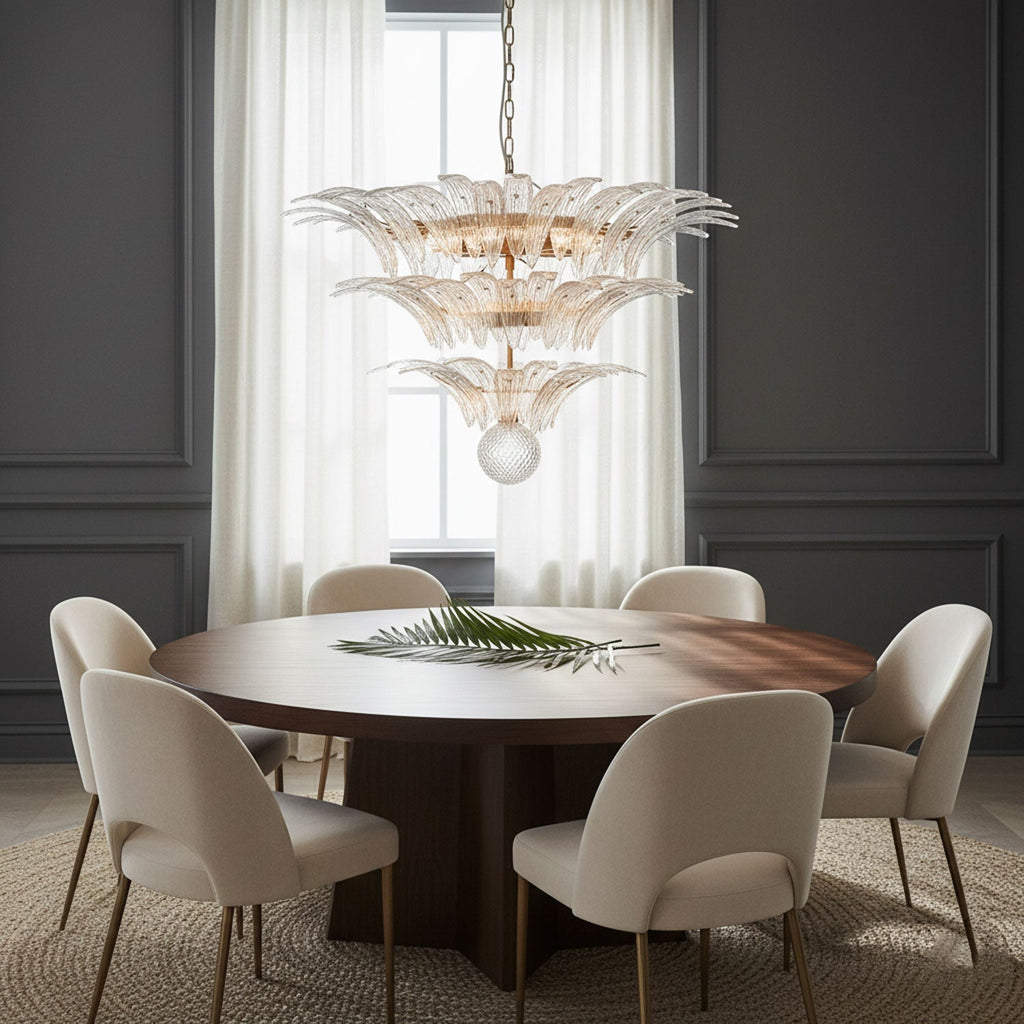 Palm Grove Murano Glass Chandelier