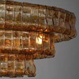 Luxury Amor Ghiaccio Glass Oval Chandelier 54"W/65"W - CasaraHouse